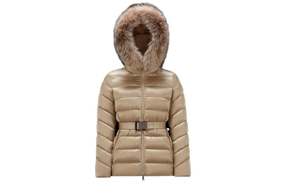 

Пуховик женский светло-коричневый Moncler