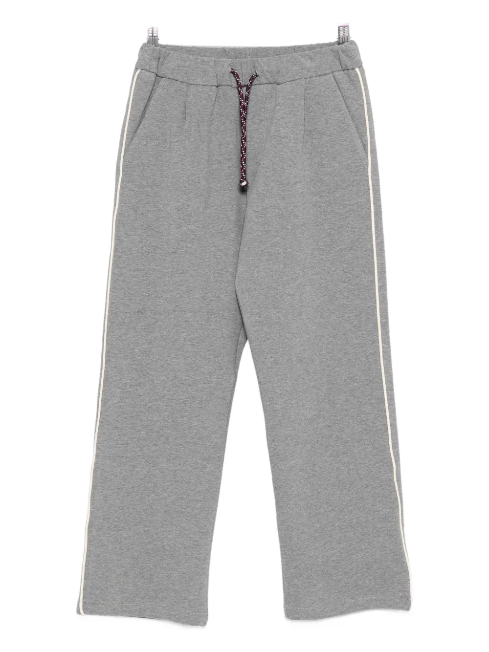 

Брюки с полосатыми деталями и поясом на завязке Manuel Ritz, серый