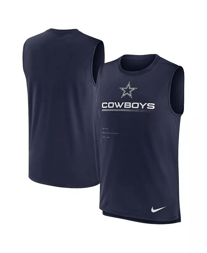 

Мужская темно-синяя майка Dallas Cowboys Muscle Trainer безрукавка Nike