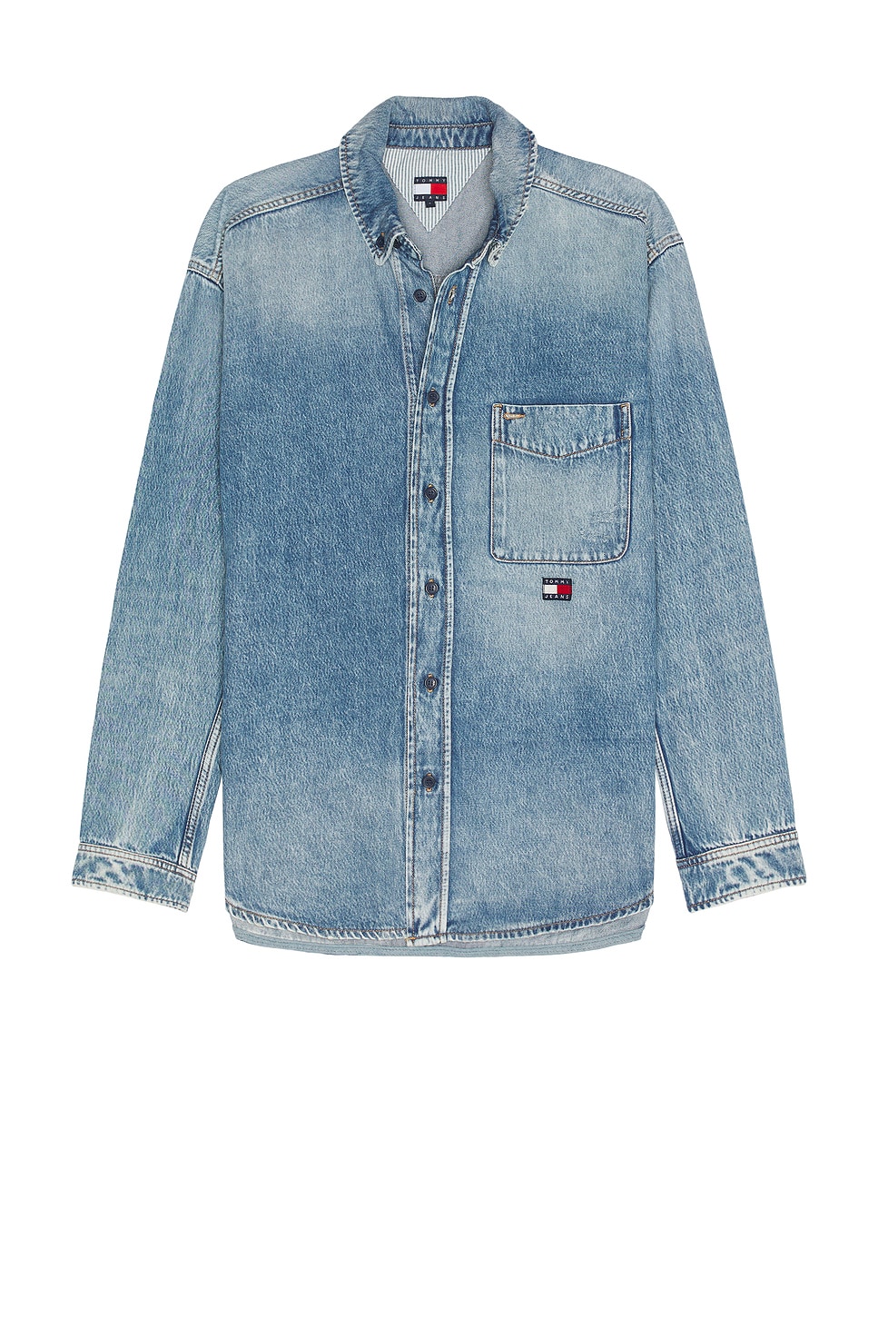 

Расслабленная рубашка Tommy Jeans, denim medium