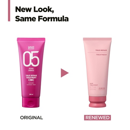Маска для волос True Repair Hair Mask L против пушистости и разглаживания с керамидами Amos Professional — фото 2
