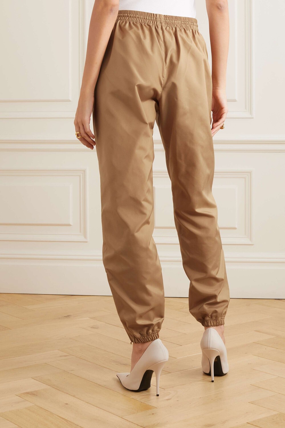

WARDROBE.NYC зауженные спортивные брюки Shell, бежевый
