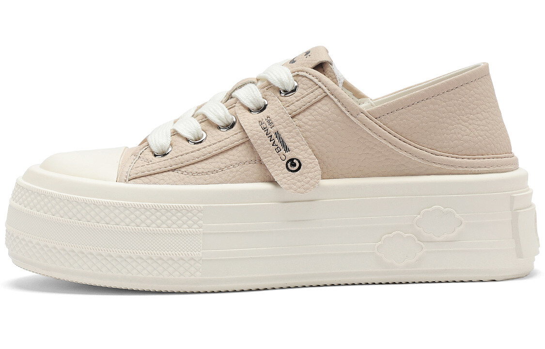 

Кроссовки C°BANNER Skateboarding Shoes Women's Low-top Beige, цвет Apricot