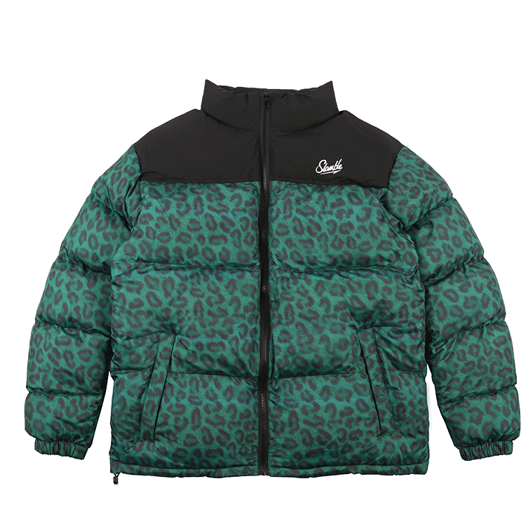 

Slamble Пуховик Unisex, Green Leopard