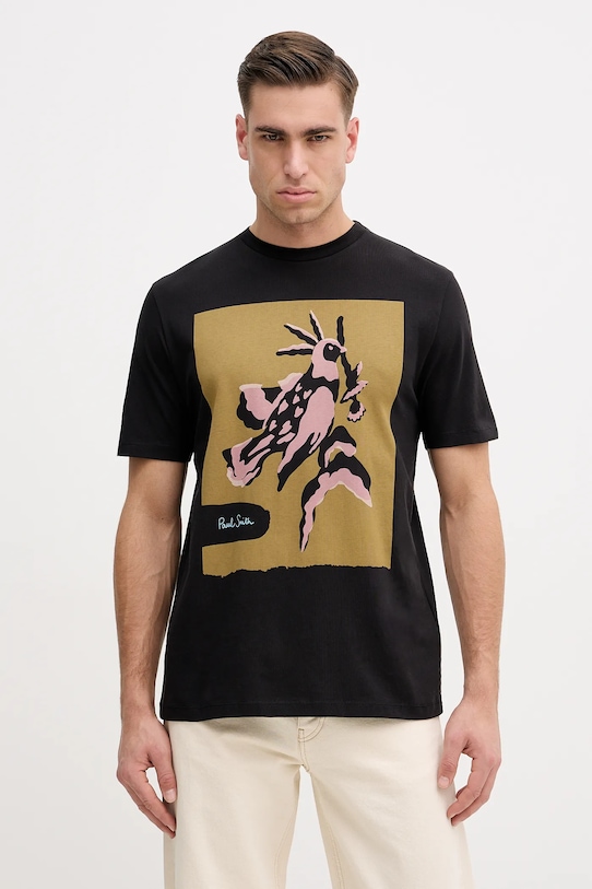 

Хлопковая футболка Paul Smith, черный