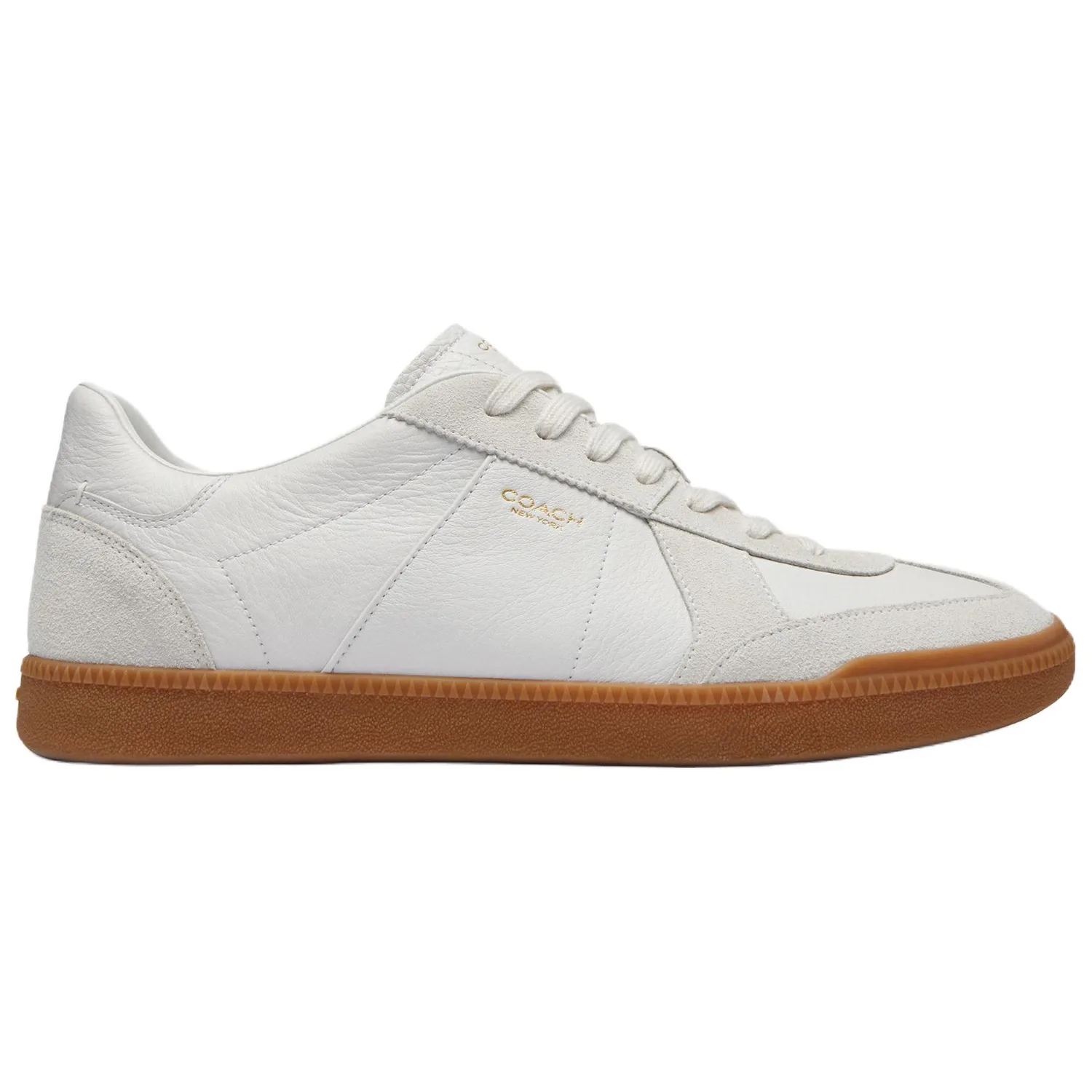 COACH Ellis Cow Split Leather Low Top Skateboard Shoes Men's Bright White — фото 3