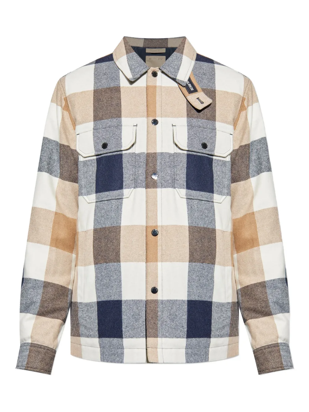 

Клетчатая куртка-рубашка WOOLRICH, нейтральный
