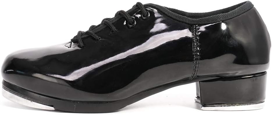 

Мужские джазовые тапочки для степа на шнуровке с полной подошвой VCIXXVCE, черный