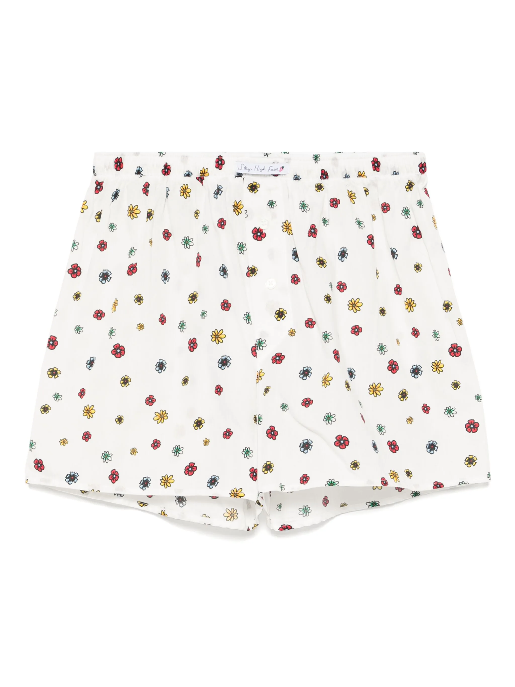 

Шорты с графичным принтом Sky High Farm, белый