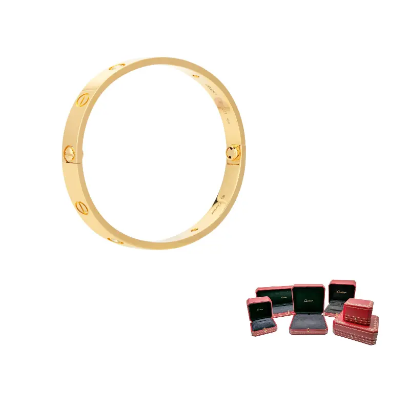 

Браслет Love из розового золота 18 карат 2010-х годов Cartier, золотой