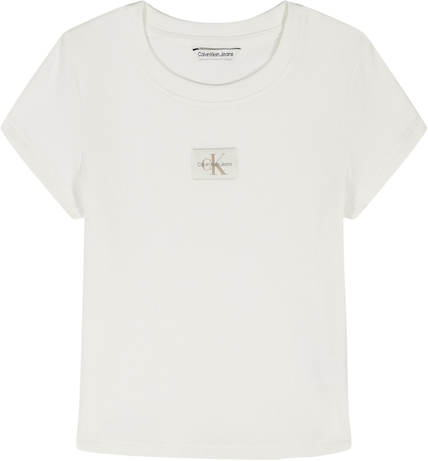 

Футболка Calvin Klein Babydoll с короткими рукавами для девочек, мягкая и удобная, Egret Ribbed Monogram, Белый, Футболка Calvin Klein Babydoll с короткими рукавами для девочек, мягкая и удобная, Egret Ribbed Monogram