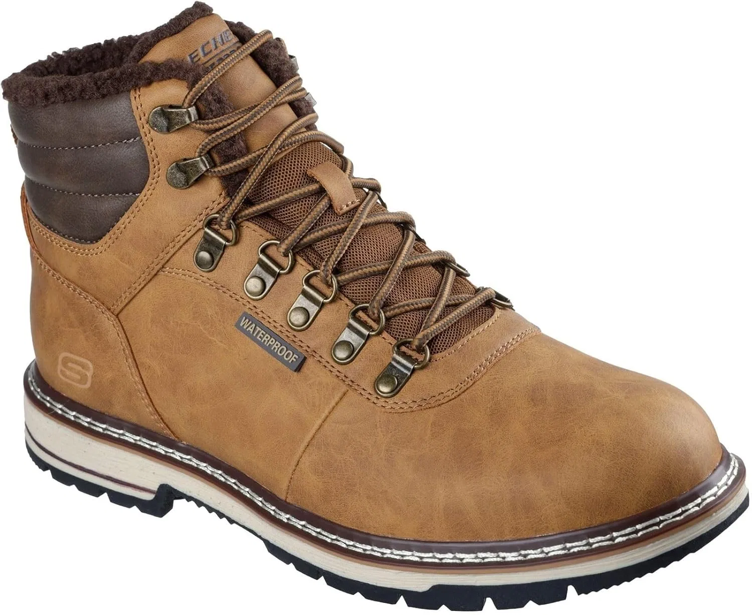 Походные ботинки Skechers Corado Memphis для мужчин, Wheat Synthetic Mesh
