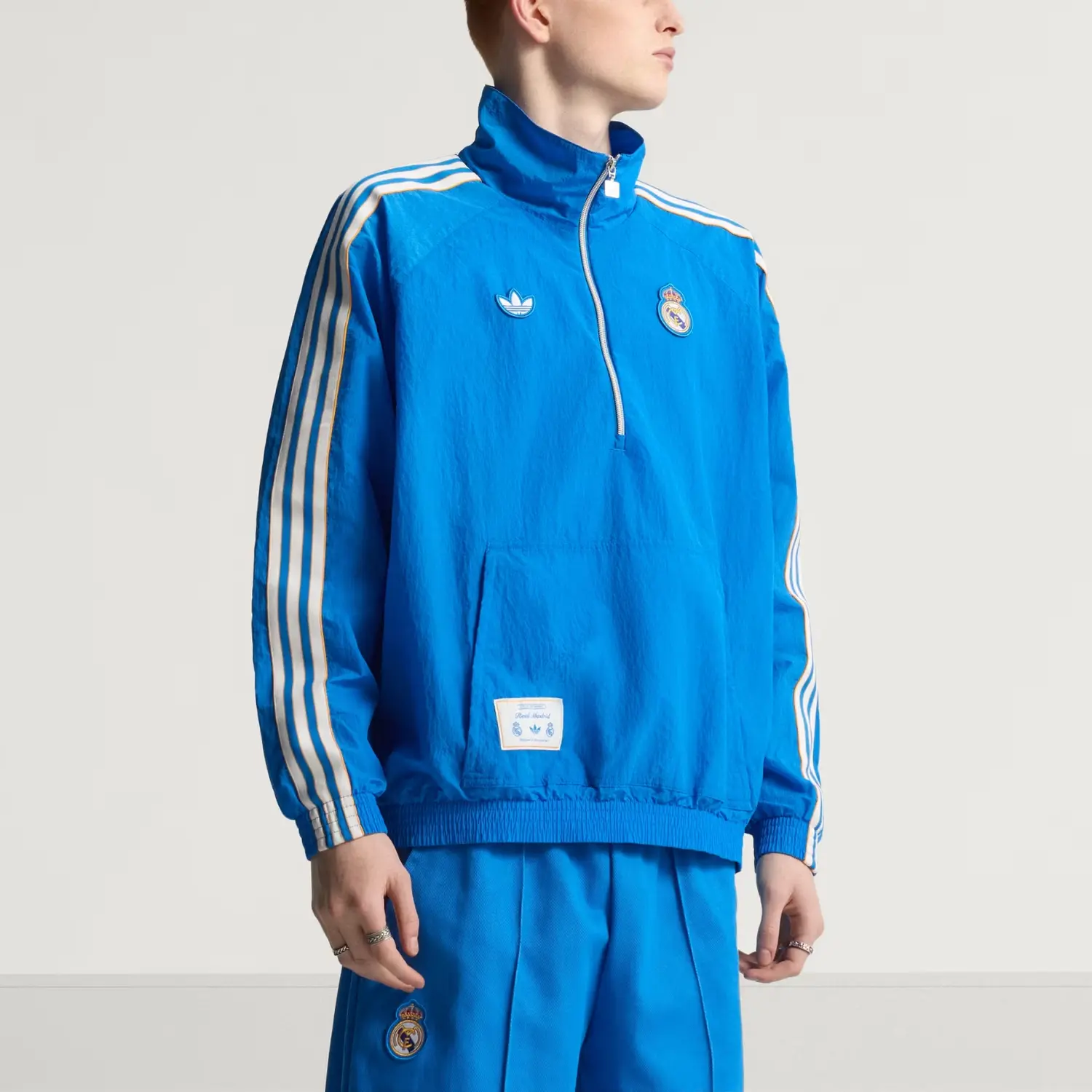 Adidas Originals Куртка Реал Мадрид мужская, Blue Bird/White — фото 2