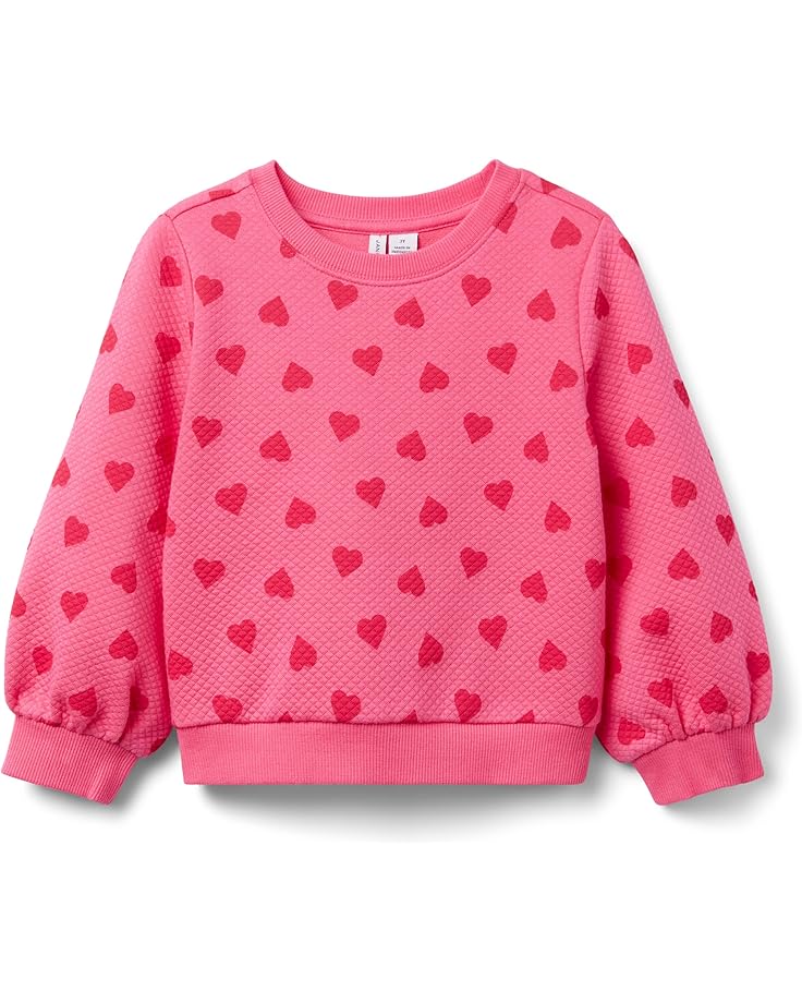 

Свитер Janie and Jack Heart Embossed Pullover, красный