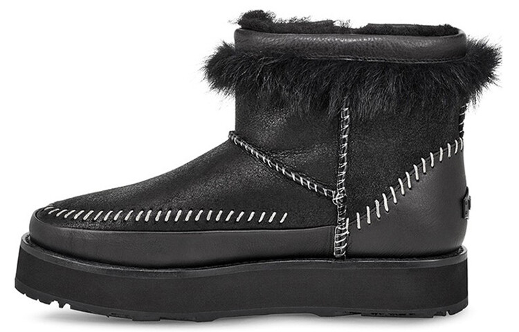 

Угги UGG Fluff Punk Boot Fleece Lined Black Women's