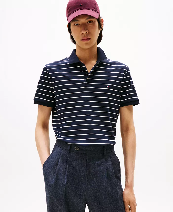 

Мужские поло Regular-Fit из ультрамягкого жидкого хлопка Tommy Hilfiger, мультиколор