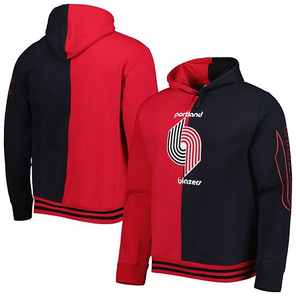 

Толстовка с капюшоном Mitchell & Ness red/black Portland Trail Blazers Hardwood Classics split Unbranded, Черный, Толстовка с капюшоном Mitchell & Ness red/black Portland Trail Blazers Hardwood Classics split Unbranded