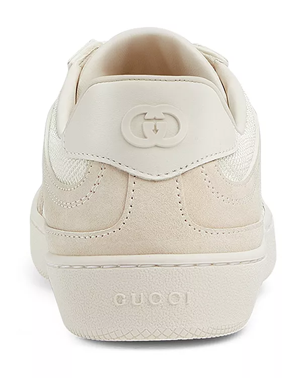 Женские кроссовки с переплетенными буквами G Gucci, белый — фото 4