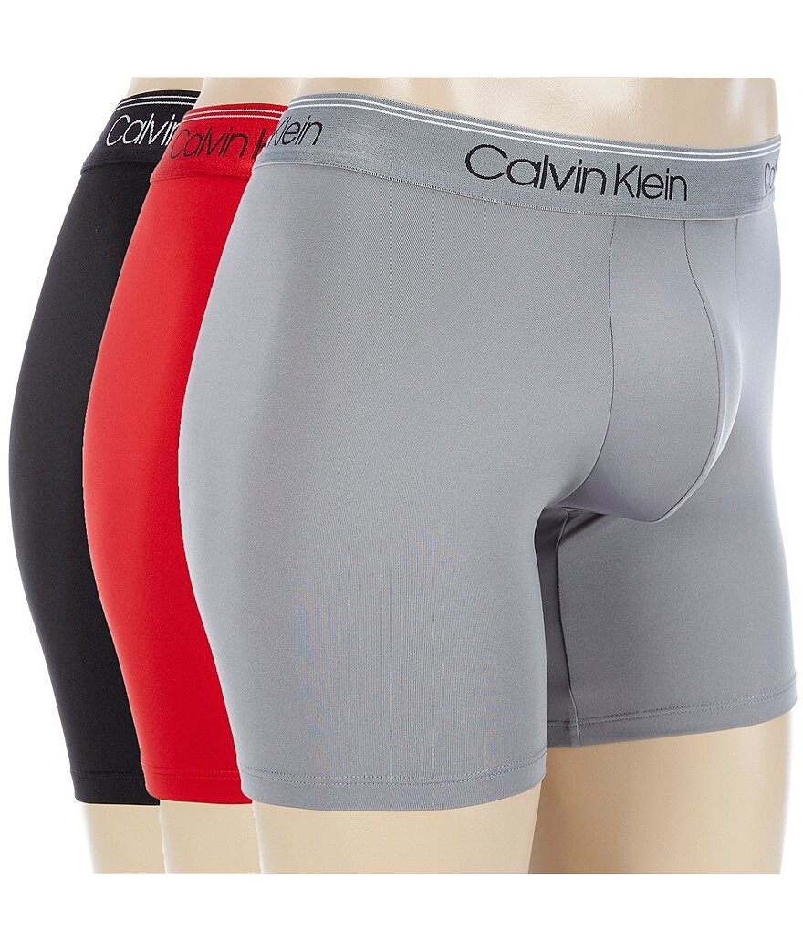 

Твердые трусы-боксеры Calvin Klein Micro Stretch, 3 шт., мультиколор