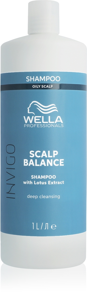 

Invigo Scalp Balance - глубокоочищающий шампунь для жирной кожи головы Wella Professionals, 1000 мл