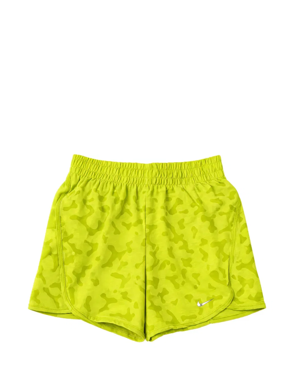 Легкие шорты с высокой талией из ткани Dri-fit Nike Kids, зеленый