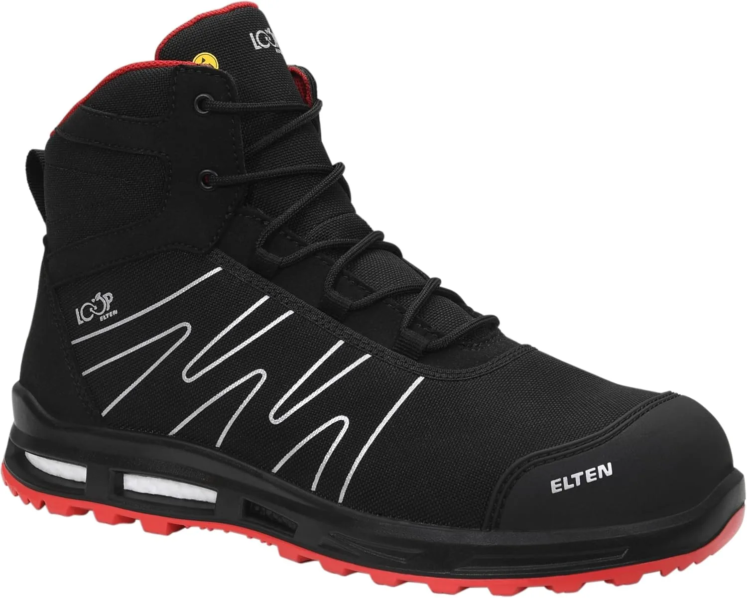 Защитные ботинки унисекс ELTEN Enno XXT Pro Mid ESD S3s, черный