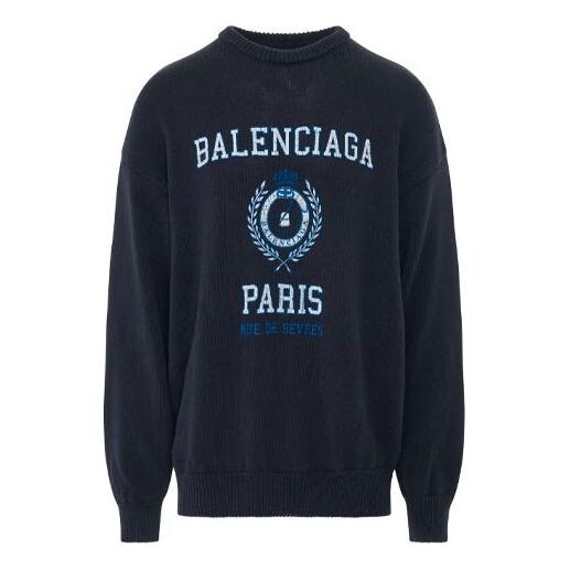 

Свитер college crest crewneck sweatshirt 'navy' Balenciaga, синий