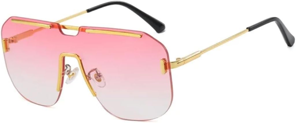 

Солнцезащитные очки с защитой UV400 | Увеличенный размер, без оправы, градиентный оттенок | Для женщин и мужчин, для занятий спортом на открытом воздухе и вождения LXLHWN, Pink