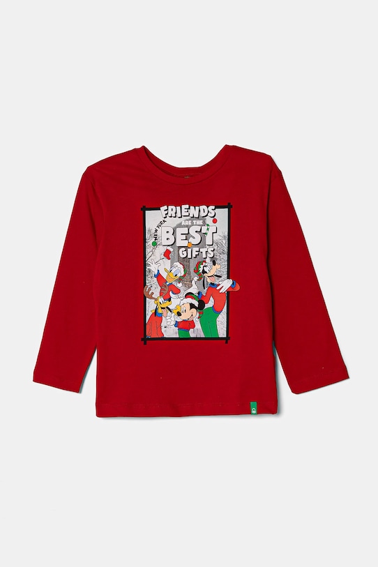 

Детская хлопковая водолазка United Colors Of Benetton, красный