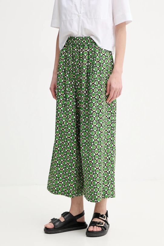 

Хлопковые брюки Weekend Max Mara, зеленый