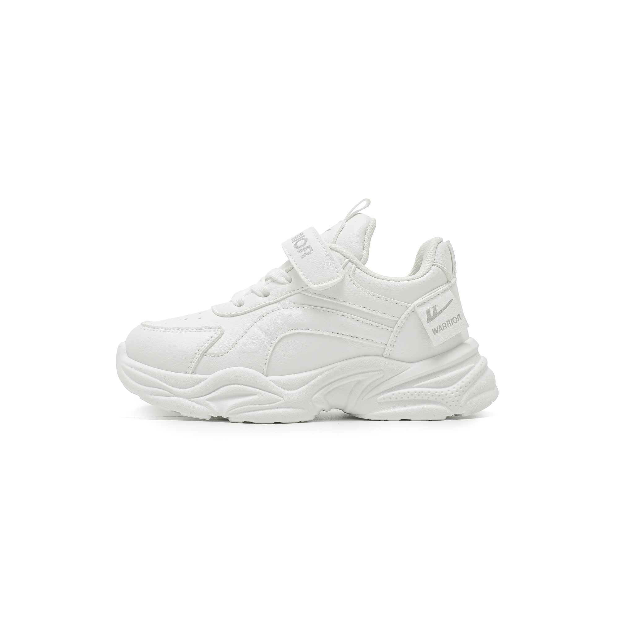 Детские спортивные кроссовки Synthetic Leather Cushioning Abrasion Resistant Waterproof Low top Kids Lifestyle WARRIOR, розовый/фиолетовый — фото 3