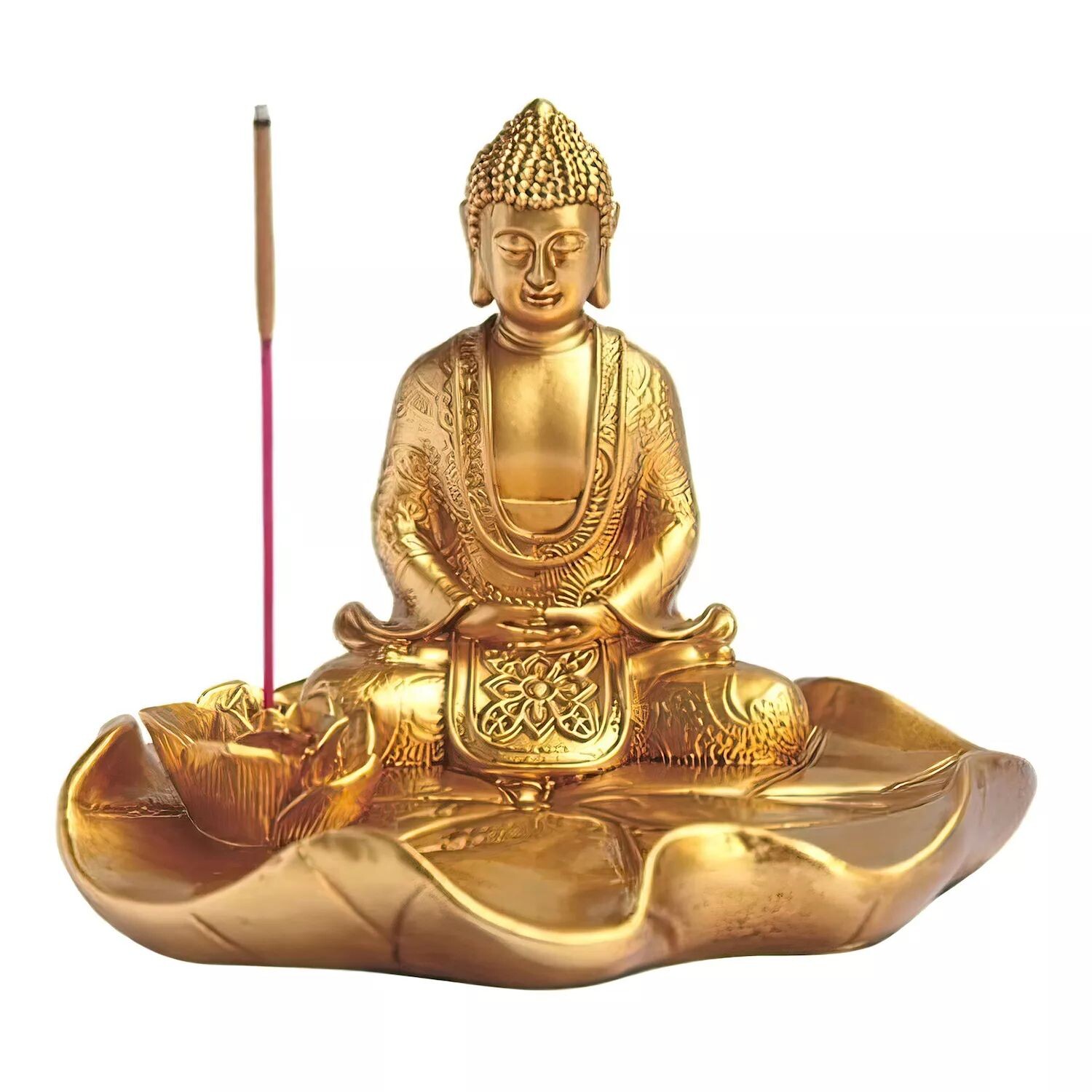 

FC Design 4,25 "W Золотой Будда Курильница Статуя Фэнтезийное украшение Статуэтка