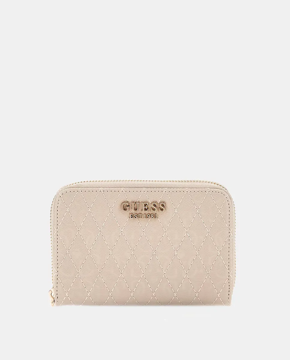 

Средний кошелек для монет на молнии и логотипе 4g Guess, цвет Maquillaje
