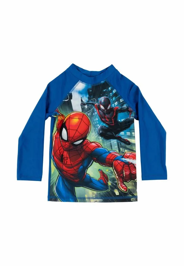 Marvel spiderman schwimmshirt uvschutz 50 langarm badeshirt-рубашка рашгард жилет от сыпи Spiderman, Blau