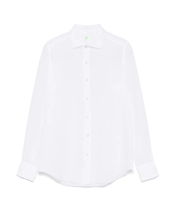 

Белая льняная рубашка в токийском стиле Finamore, белый