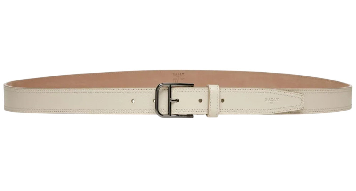 

Bally Scotty 6303191 Кожаный ремень Bone + Rutenio EU, цвет multi