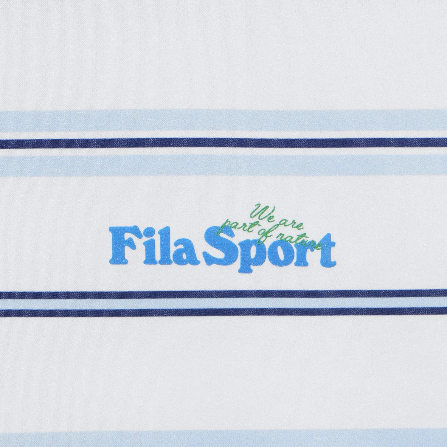 Детская свободная футболка Drywave в полоску синего цвета от Fila Kids — фото 3