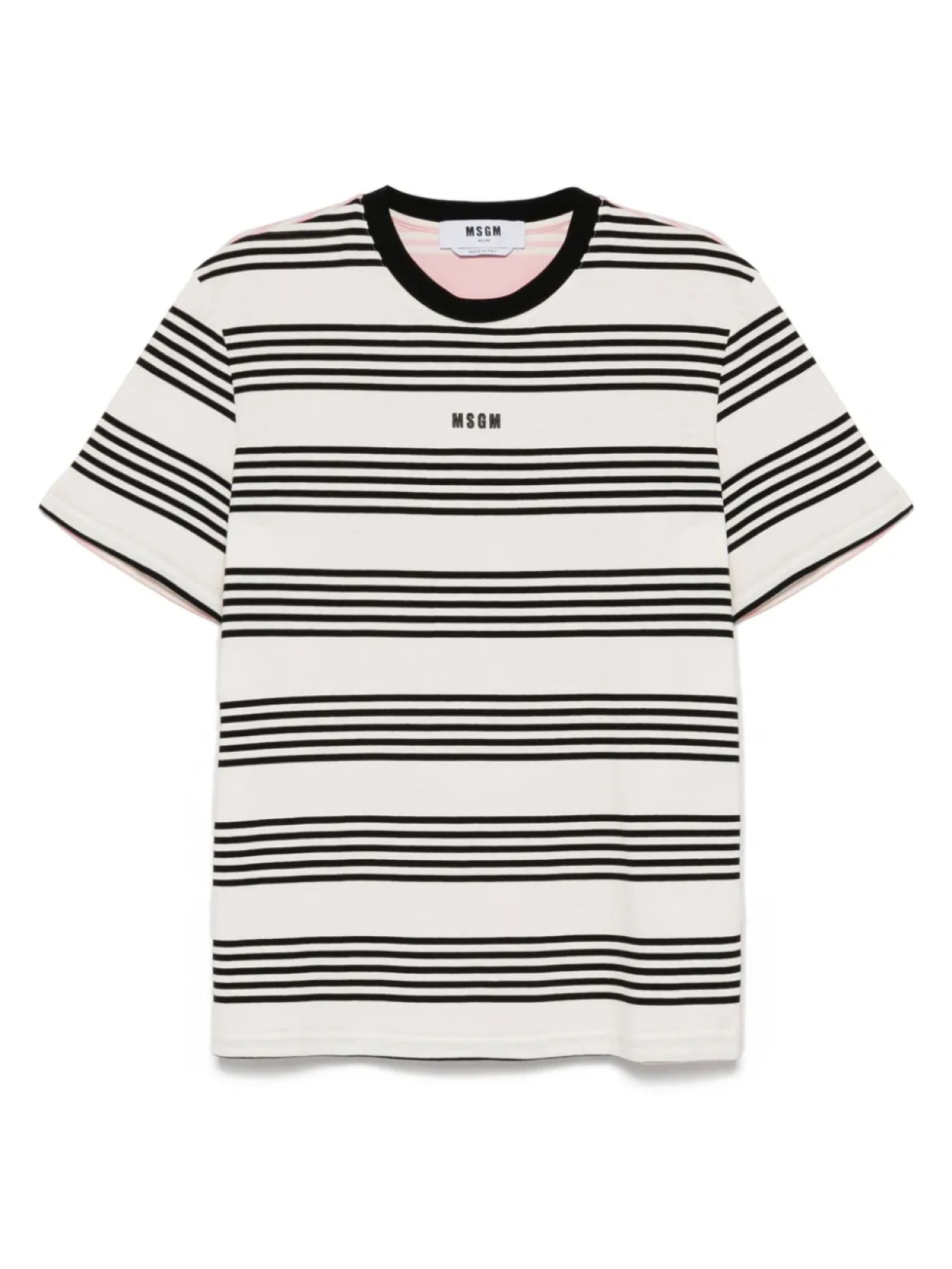 

MSGM футболка в полоску, черный
