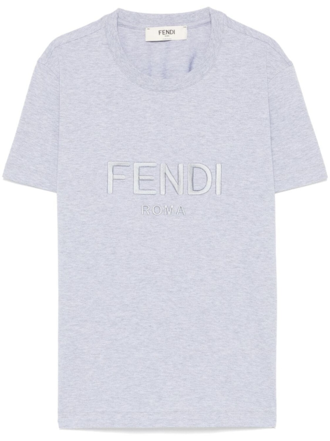 

Футболка с вышитым логотипом FENDI, серый