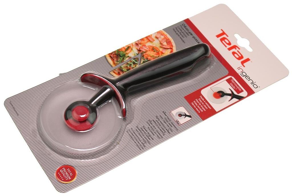

Tefal Ingenio K20711, нож для пиццы 30 см, черный/красный