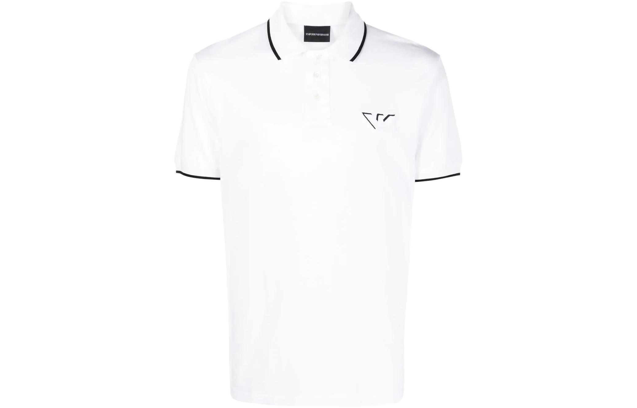 

Футболка поло мужская белая EMPORIO ARMANI