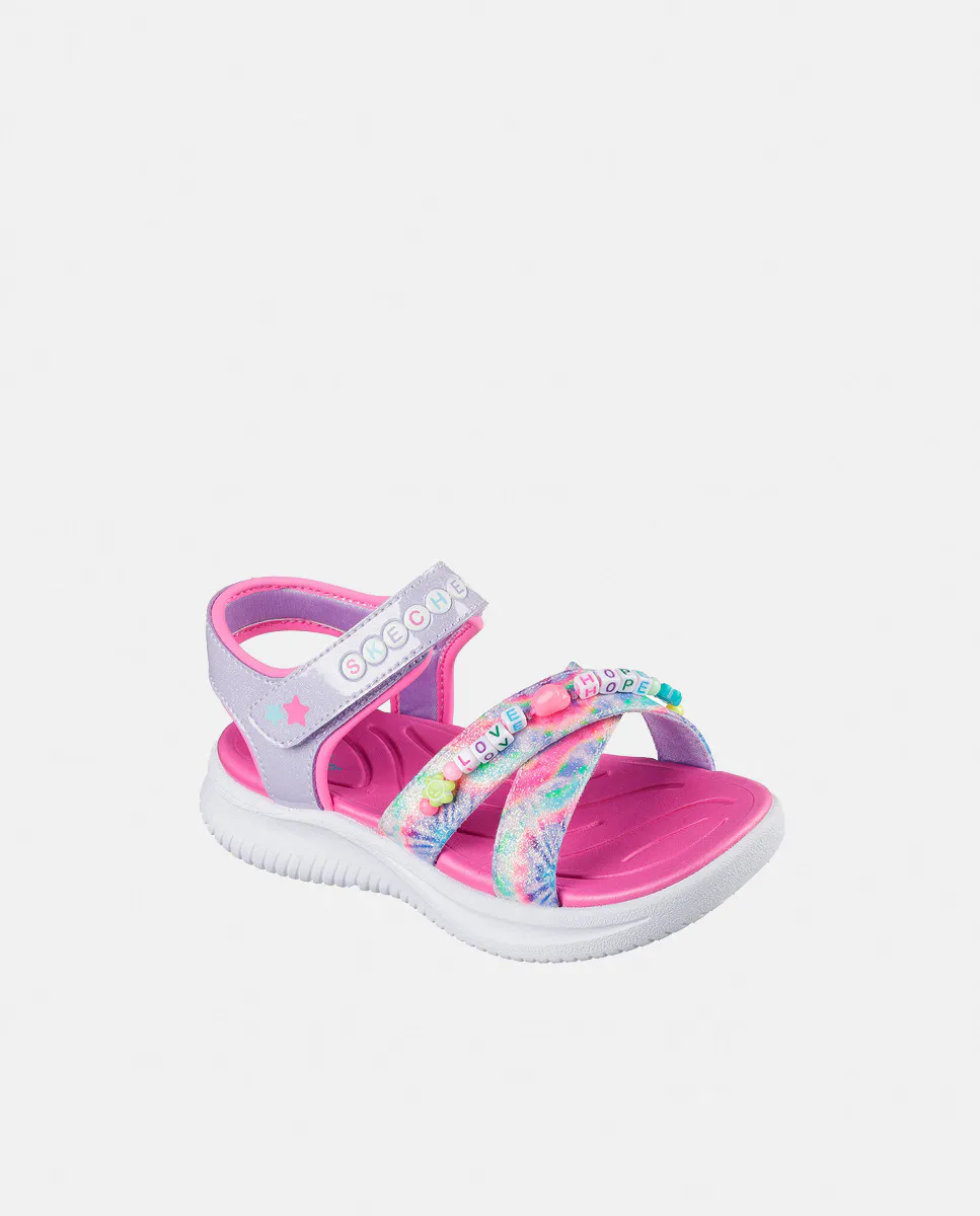 

Сандалии для девочек с браслетом Skechers, лиловый
