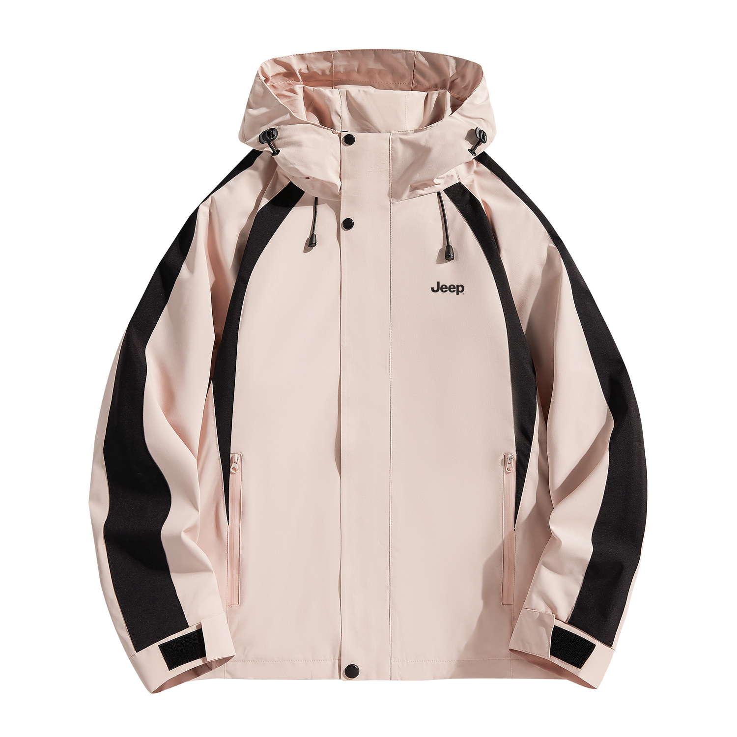 

Jeep Водонепроницаемая и ветрозащитная утепленная ветровка Unisex, Pink Black