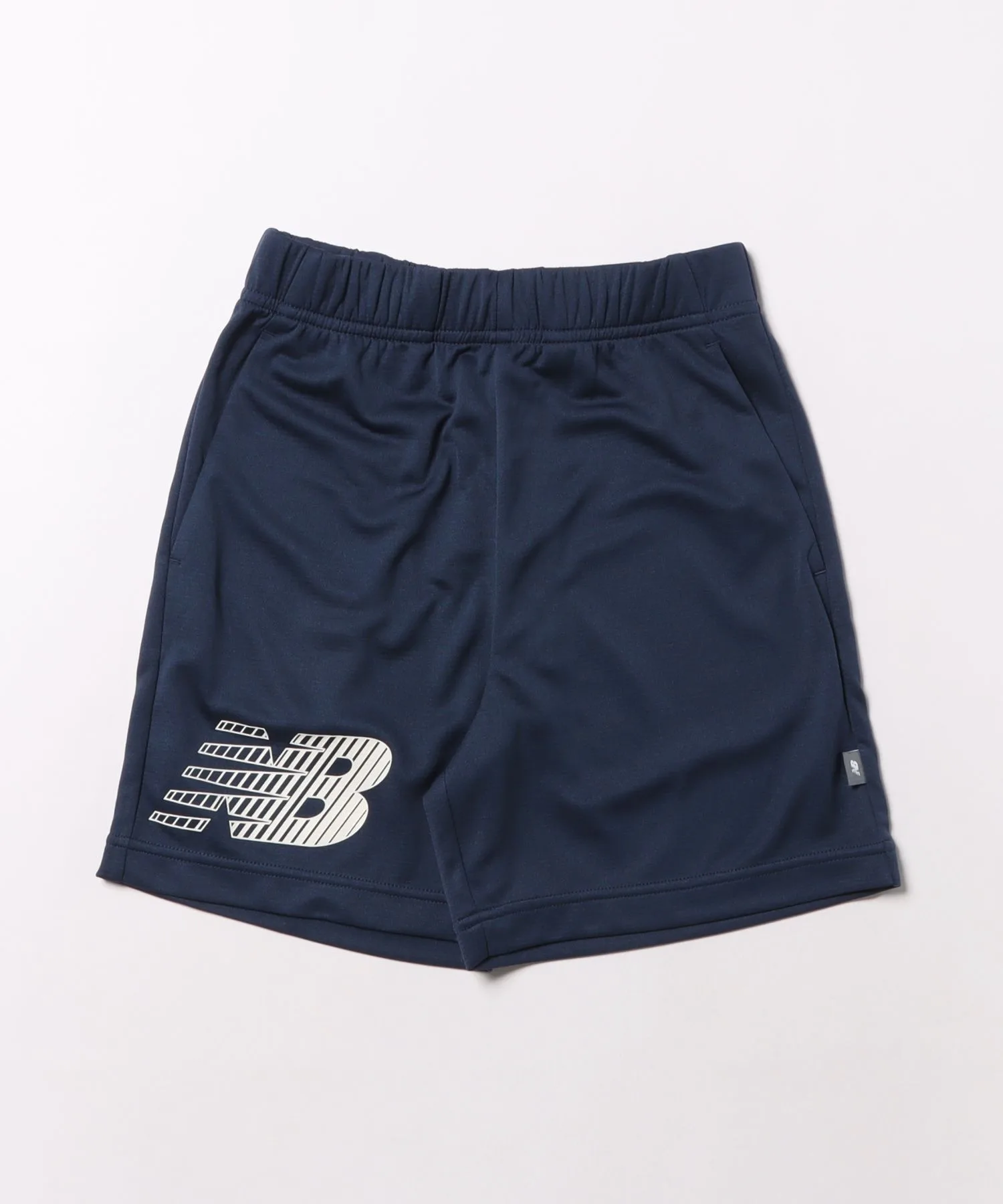 Детские шорты New Balance с логотипом тёмно-синие