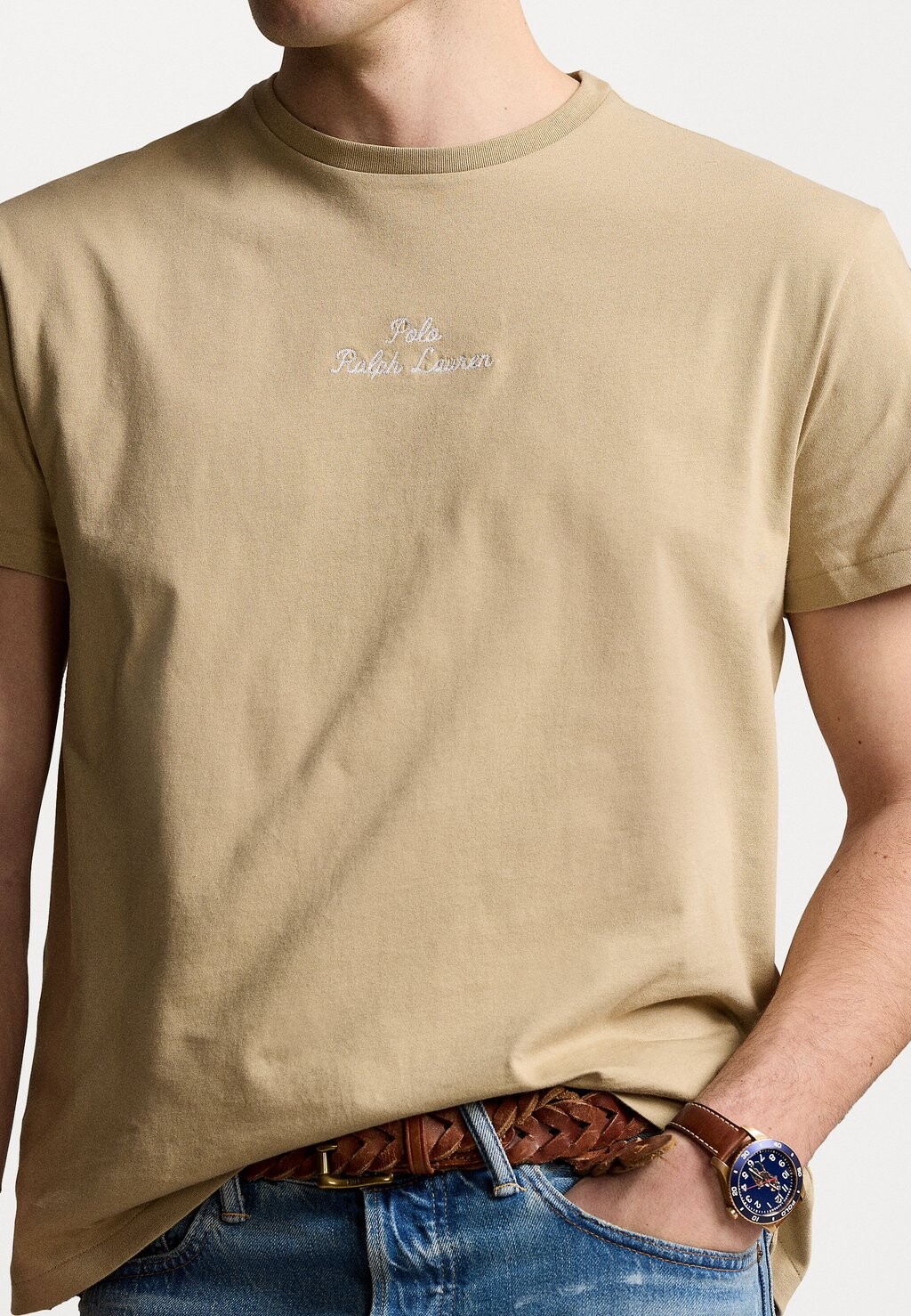 

Простая футболка SHORT SLEEVED Ralph Lauren, коричневый