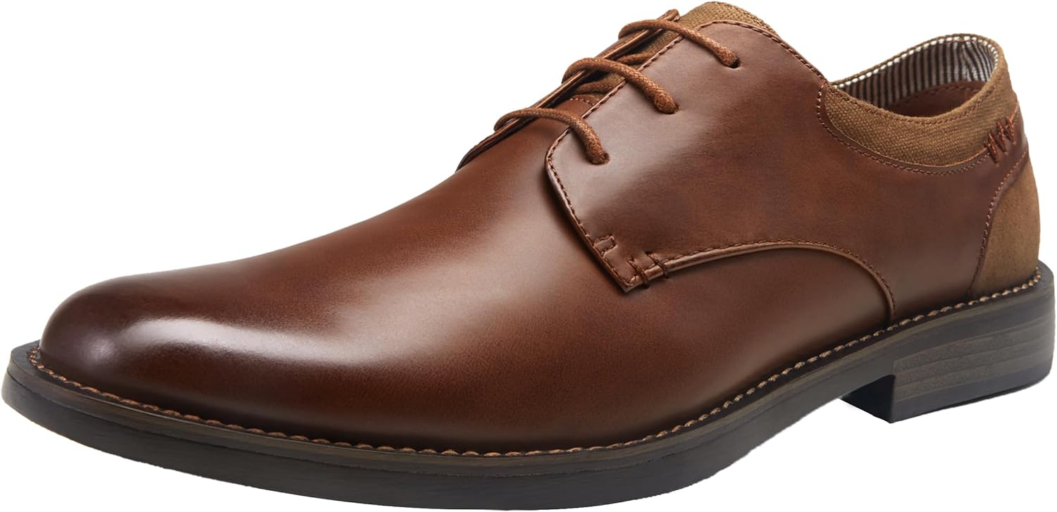 

Мужские повседневные туфли Jousen Ретро деловые классические туфли для мужчин, темно-коричневый