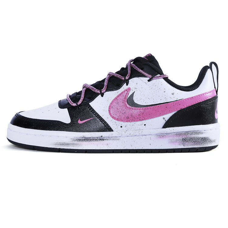 

Кроссовки Nike Court Borough Kids' Skateboarding Shoes Grade School, черный/белый