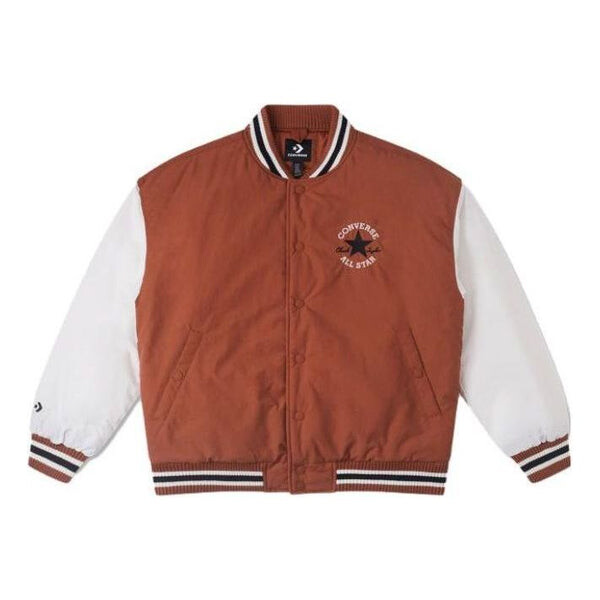 

Куртка padded baseball jacket 'white brown' Converse, белый