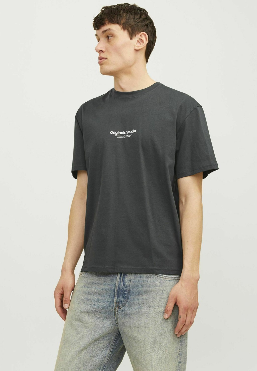 

Рубашка с принтом JORVESTERBRO CREW NECK Jack & Jones, темно-зеленый