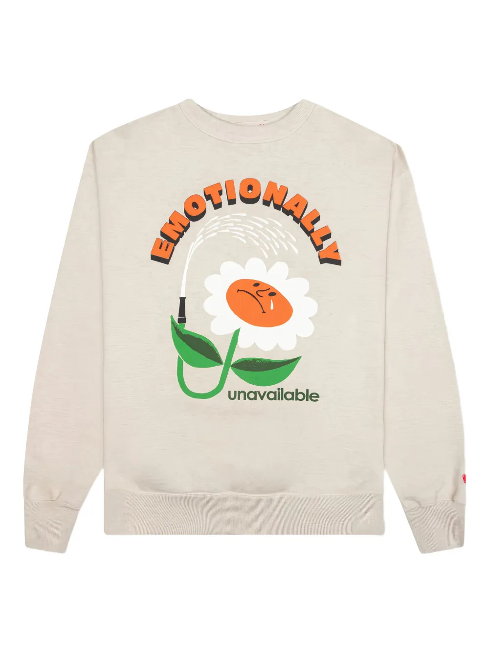 

Свитер с круглым вырезом и цветочным принтом Emotionally Unavailable, нейтральный